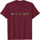 Ginkgo biloba leaves T-Shirt - T-Shirt | Maroon