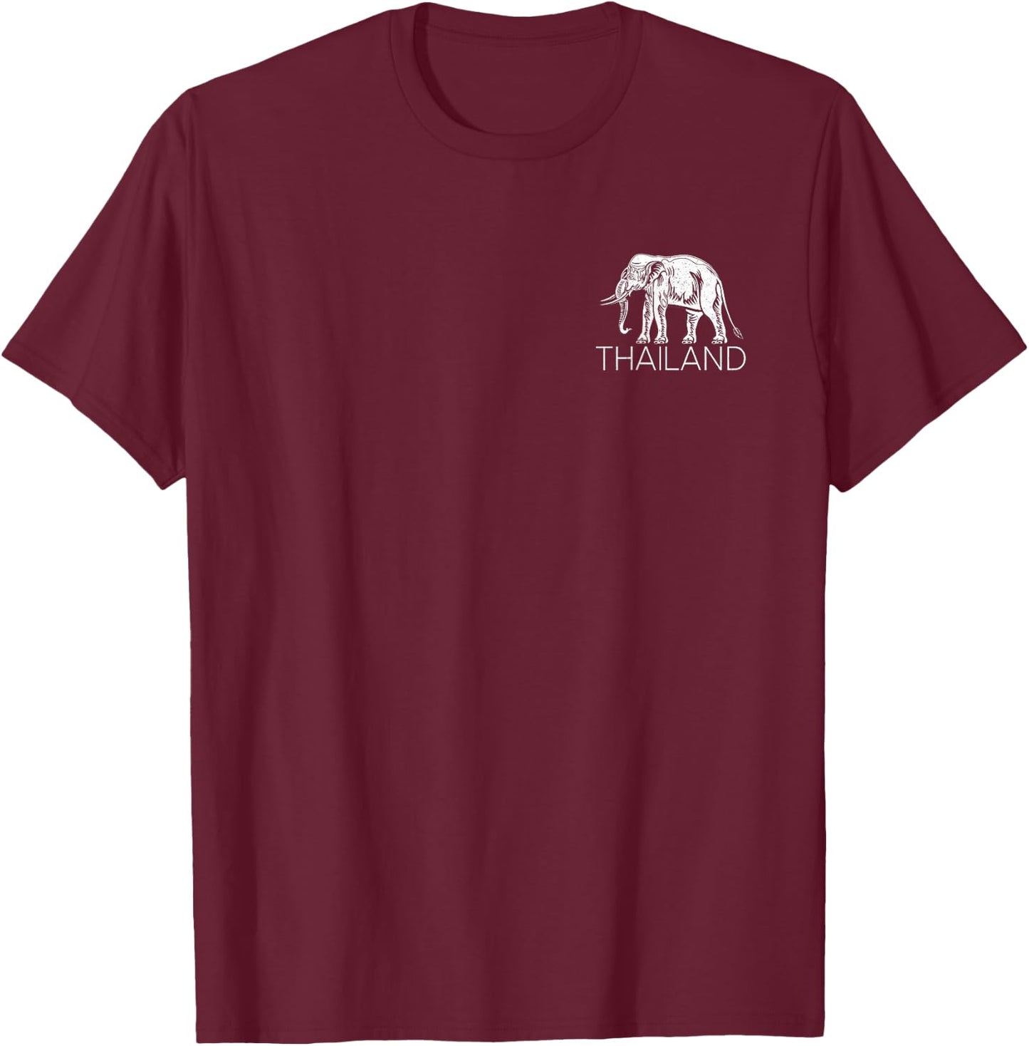 Thailand Elephant Symbol SIAM Flag Thai Emblem T-Shirt - T-Shirt | Maroon