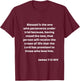 James 1:12 Bible Quote / Verse Christian Life Gift T-Shirt - T-Shirt | Maroon