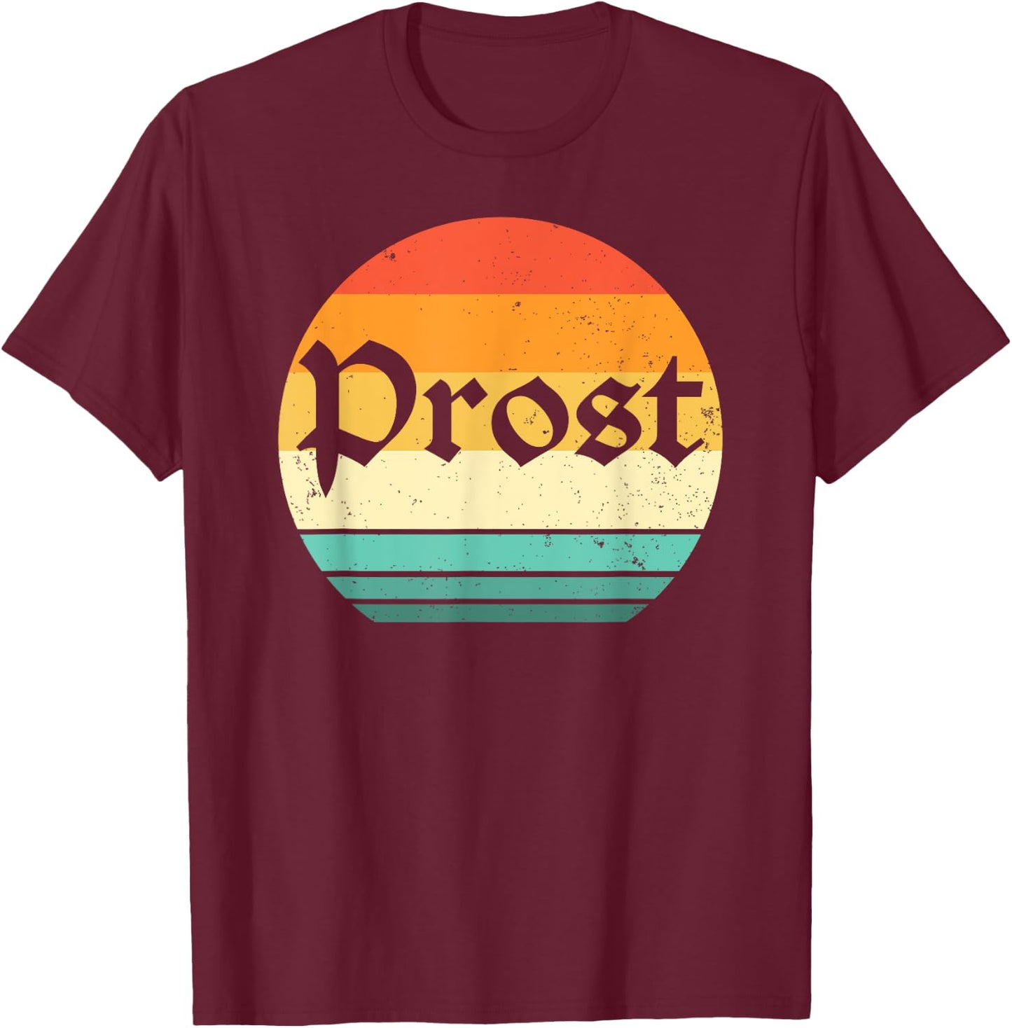 Retro Oktoberfest Shirt Men Kids Women Retro German Prost T-Shirt - T-Shirt | Maroon