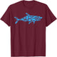 Shark Animal Marine Biology Science Scientist Shark Lover T-Shirt - T-Shirt | Maroon