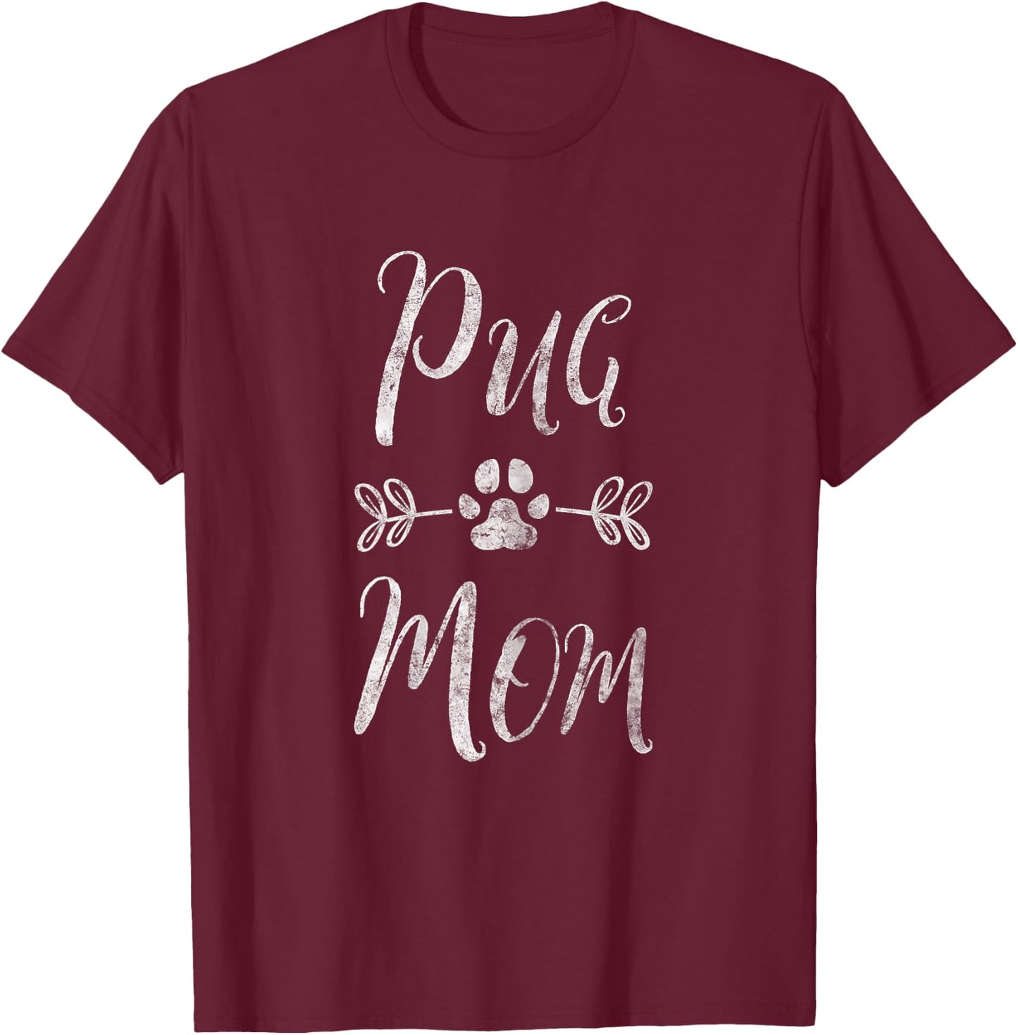 Pug Mom Shirt Puggle Mom Beagle Lover Owner Dog Mom Women T-Shirt - T-Shirt | Maroon