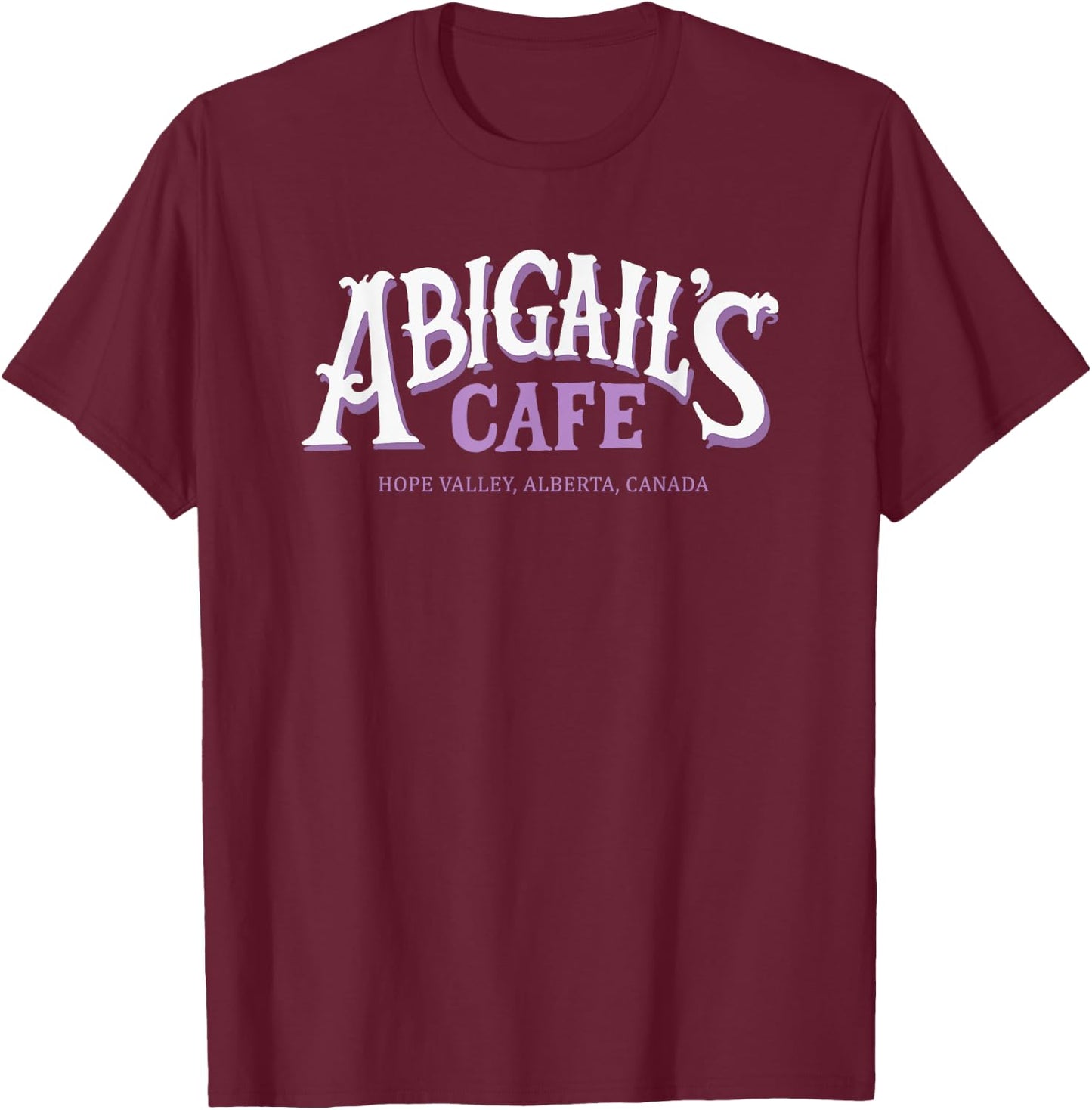 Abigail's Cafe T-Shirt - T-Shirt | Maroon