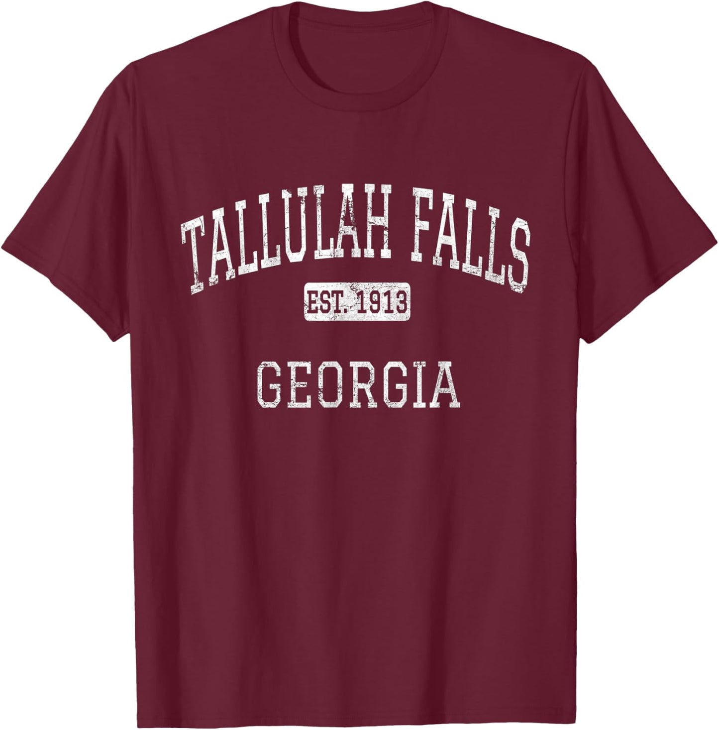 Tallulah Falls Georgia GA Vintage T-Shirt - T-Shirt | Maroon