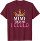 Mimi Told Me I Could Grankids Youth Grandchild Grandma Girls T-Shirt - T-Shirt | Maroon