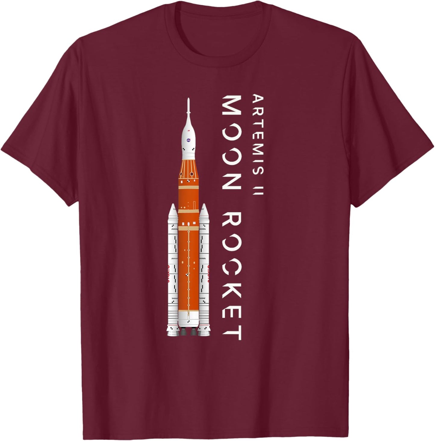 Artemis 2 Moon Rocket SLS Mission To The Moon And Beyond T-Shirt - T-Shirt | Maroon