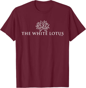 The White Lotus - Resort & Spa Hotel TV Show Logo T-Shirt - T-Shirt | Maroon