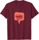 Ouch Funny Intestines Irritable Bowel Disease IBS Awareness T-Shirt - T-Shirt | Maroon