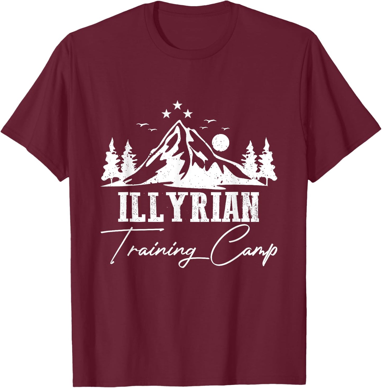 Camping Illyrian Training Camp Lover Summer Vacation T-Shirt - T-Shirt | Maroon