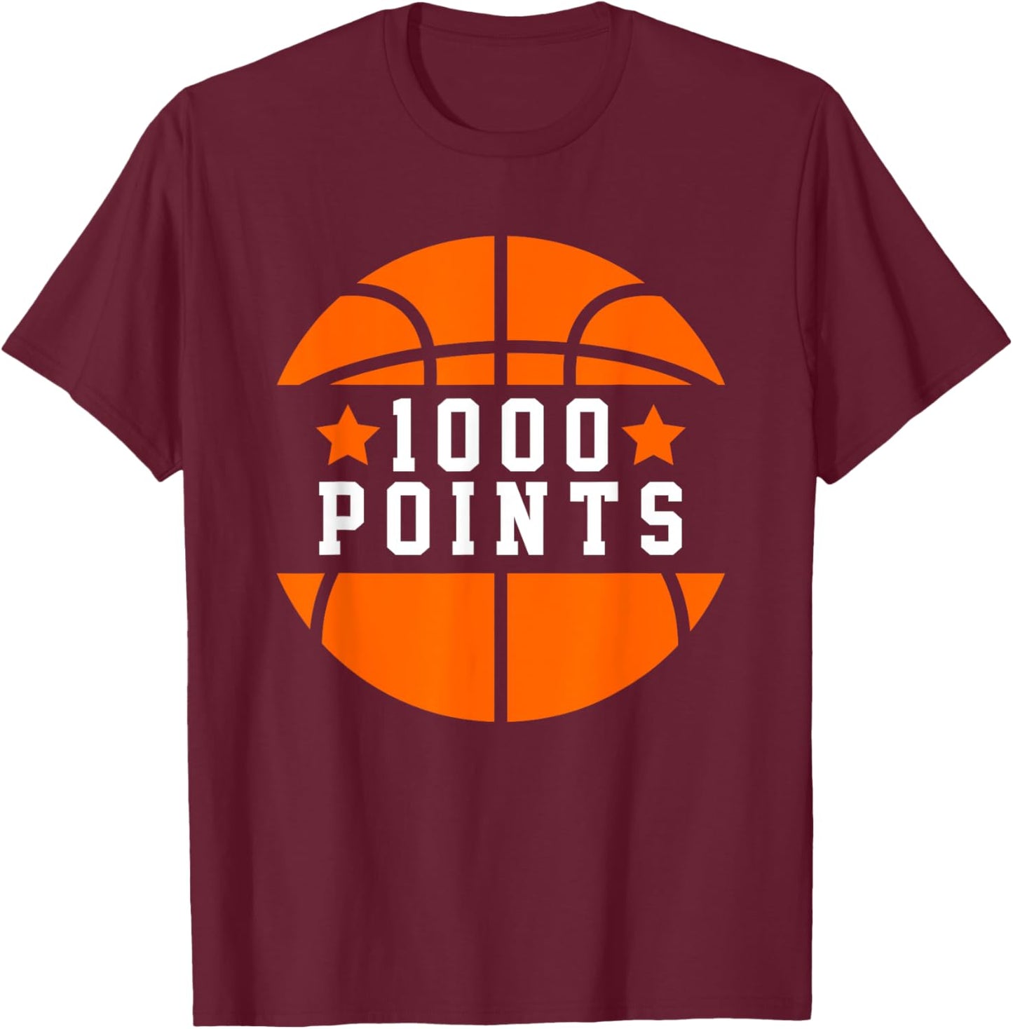 1000 Points Basketball Scorer High School Basketball Mom T-Shirt - T-Shirt | Maroon