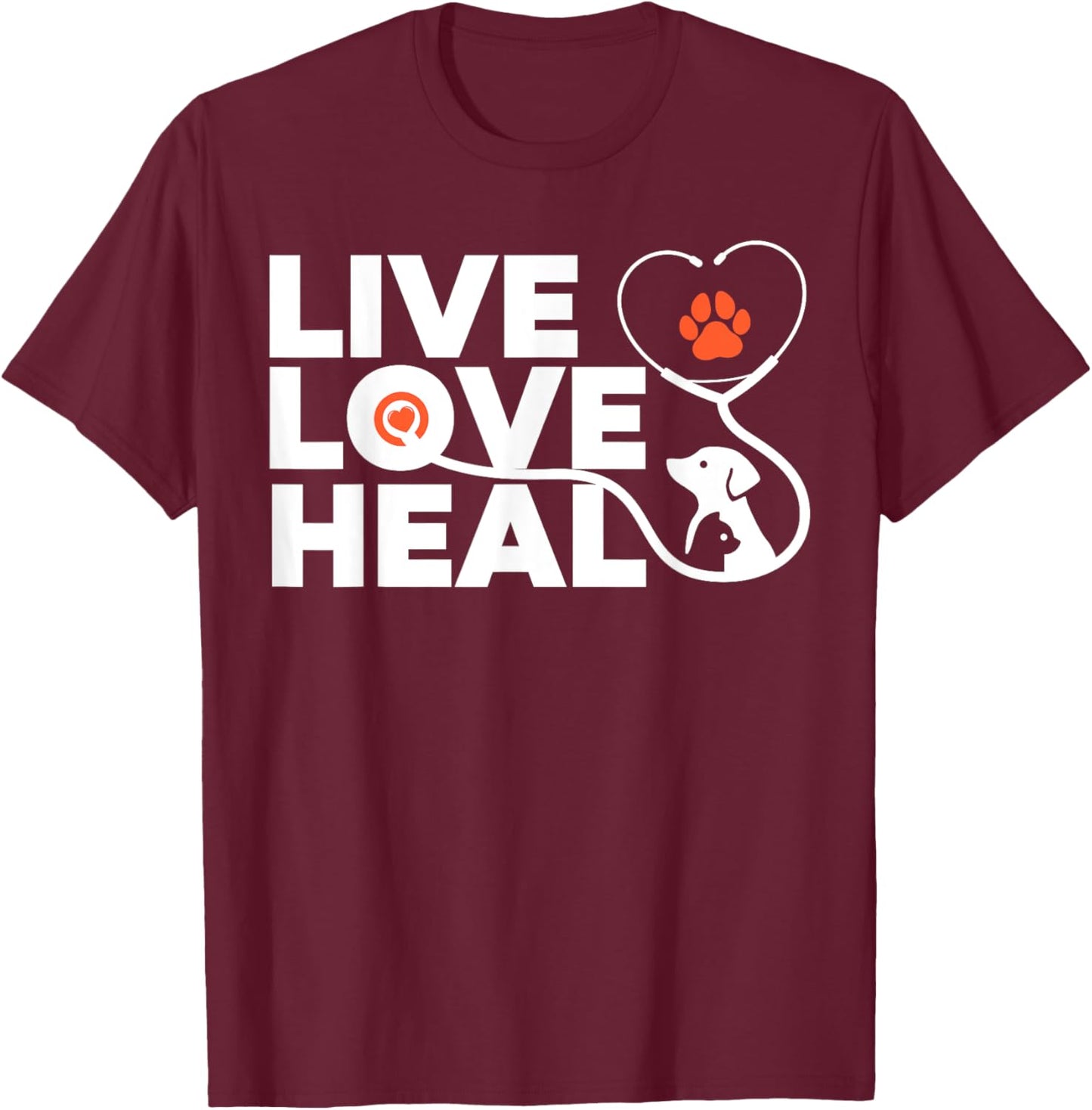 Funny Veterinarian Design Women Kids Veterinary Vet T-Shirt - T-Shirt | Maroon