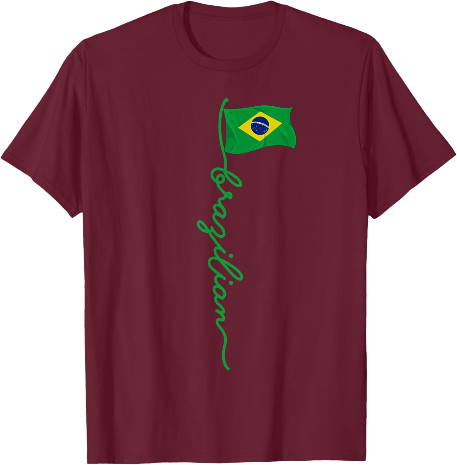 Brazil Signature Brazilian T-Shirt - T-Shirt | Maroon