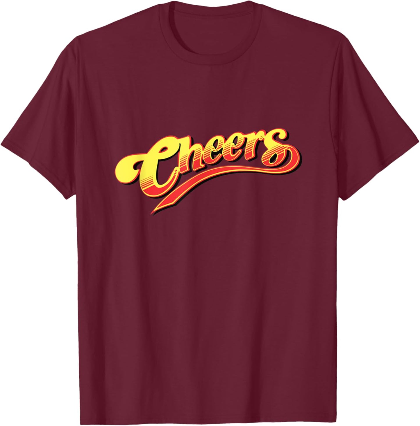 Cheers Bostons Retro Vintage T-Shirt - T-Shirt | Maroon