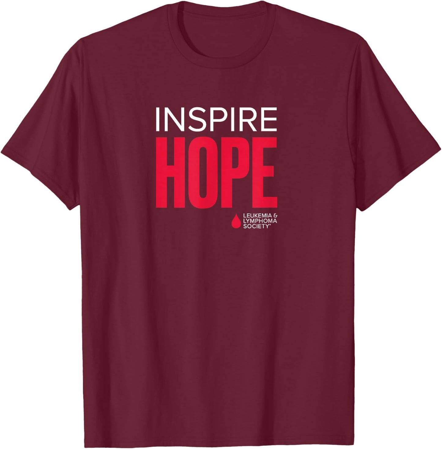 LLS - Inspire Hope - T Shirt T-Shirt - T-Shirt | Maroon