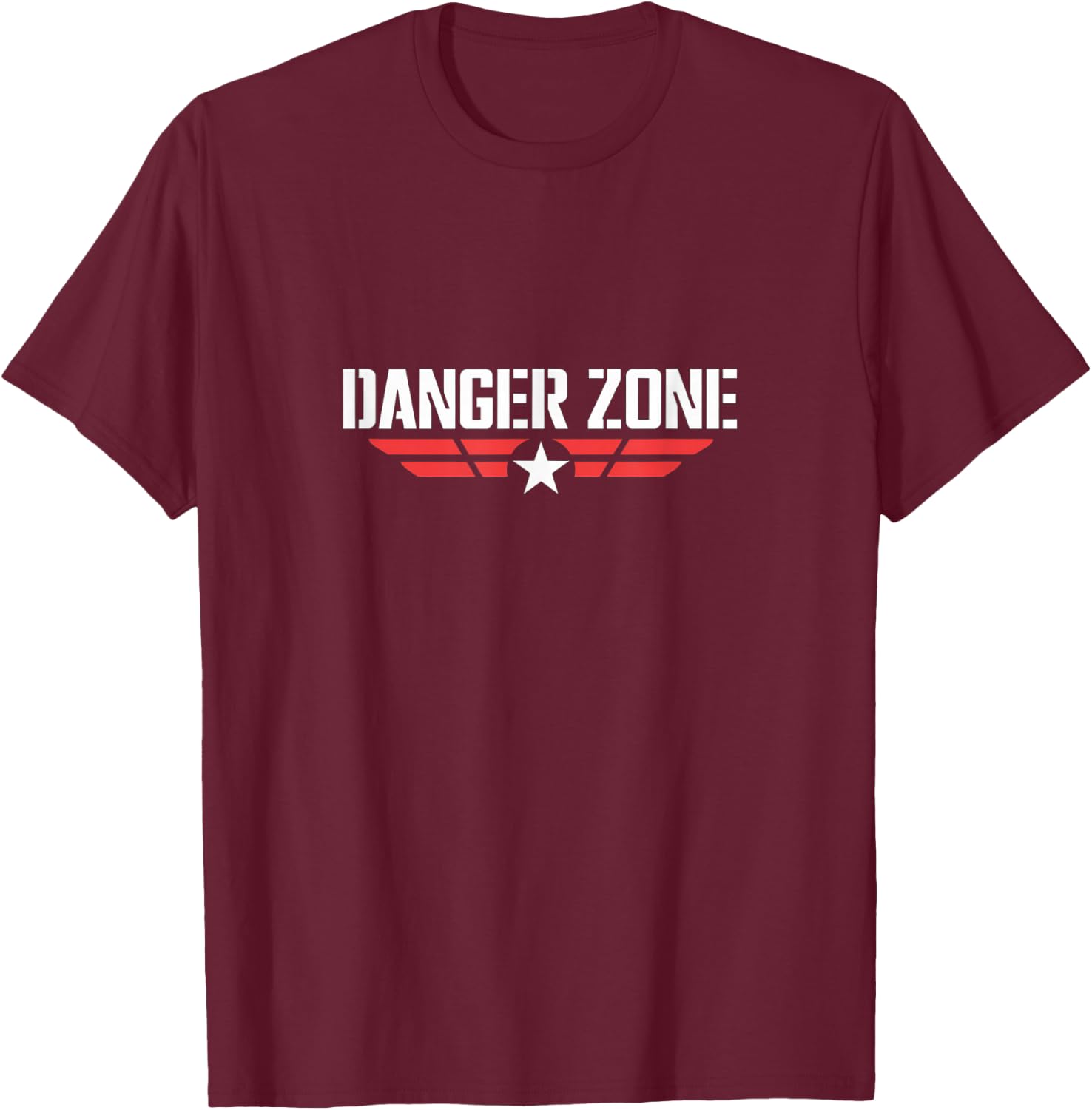 Enter the exciting danger zone graphic T-Shirt - T-Shirt | Maroon