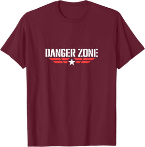 Enter the exciting danger zone graphic T-Shirt - T-Shirt | Maroon