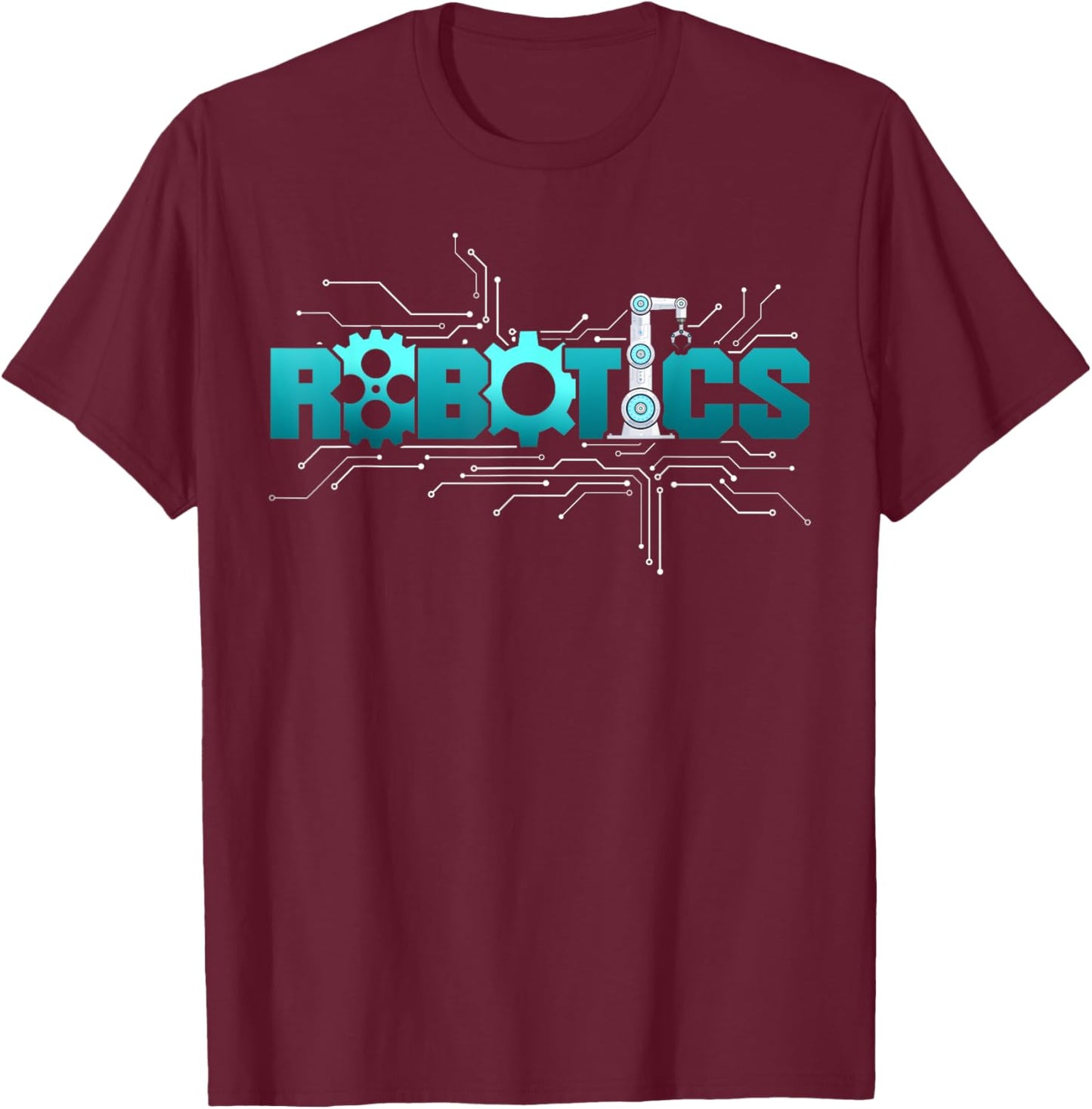 Robot Robotics Engineer Robotics T-Shirt - T-Shirt | Maroon