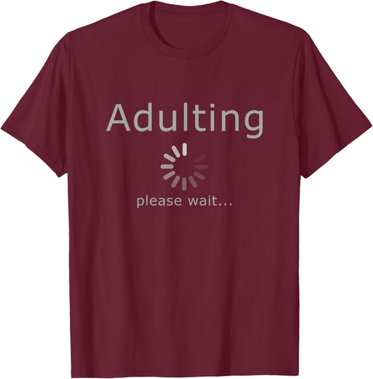 Funny Adult 18th Birthday Gift Fun Present Girls Boys Small T-Shirt - T-Shirt | Maroon