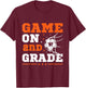 Soccer Game On 2nd Grade Back To School Cute Sports Boys T-Shirt - T-Shirt | Maroon