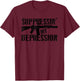 Suppressin' My Depression AR15 M4 Silencer T-Shirt - T-Shirt | Maroon