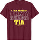 I Am A Proud Army National Guard Tia - Military Aunt Family T-Shirt - T-Shirt | Maroon