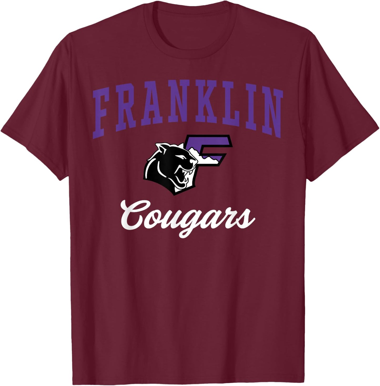Franklin High School Cougars C3 T-Shirt - T-Shirt | Maroon