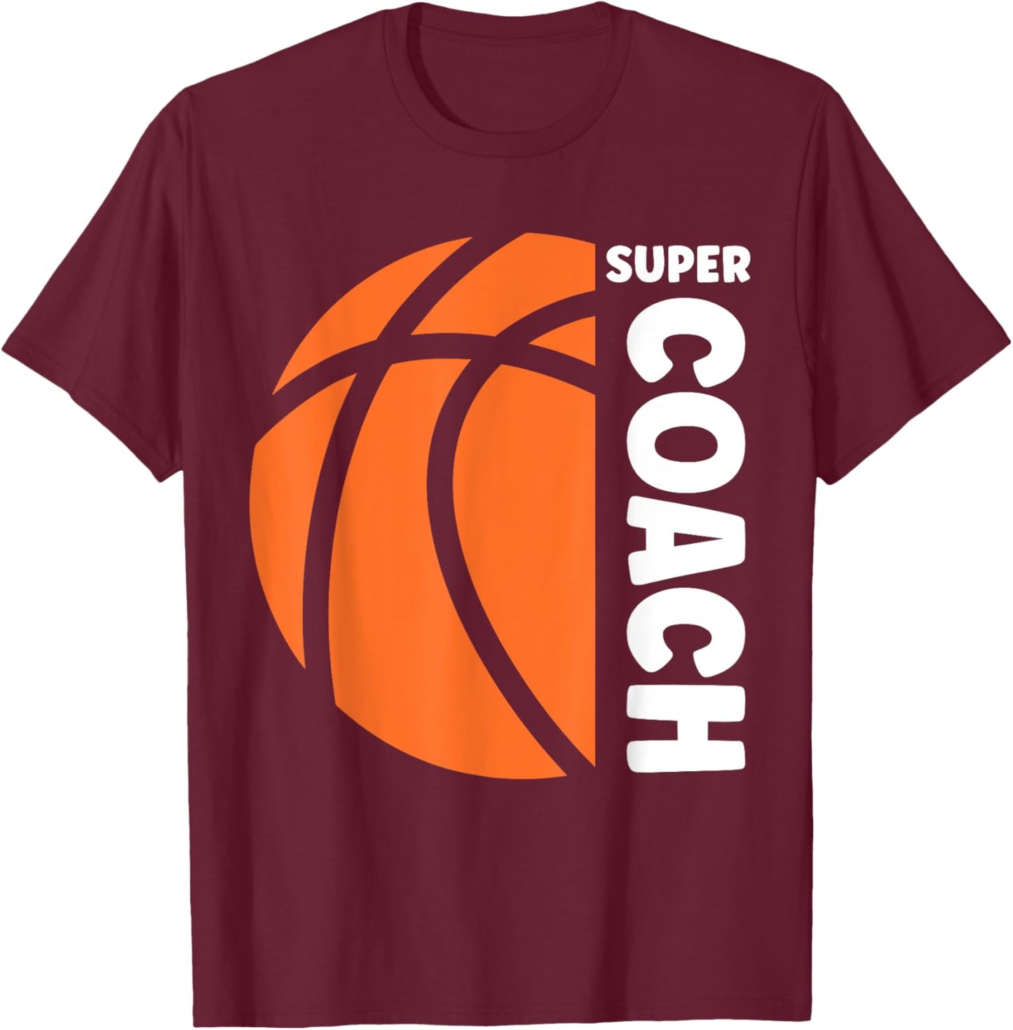 Super entraineur Basket-ball sport coach de basket T-Shirt - T-Shirt | Maroon