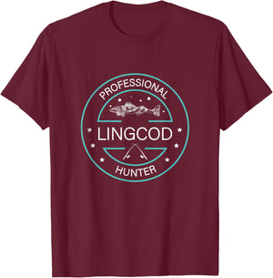 Funny Professional Lingcod Hunter Lingcod Fishing Enthusiast T-Shirt - T-Shirt | Maroon