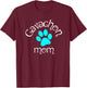 Cavachon Mom Blue Dog Paw Gift Women Girls Kids T-Shirt - T-Shirt | Maroon