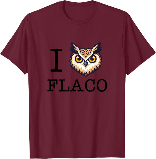 I Love Flaco New York NYC Eurasian Eagle-Owl Zoo Escape T-Shirt - T-Shirt | Maroon