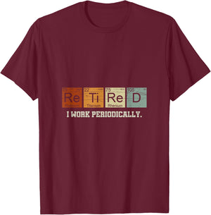 Retired Chemistry Teacher Science Retirement Gift Chemistry T-Shirt - T-Shirt | Maroon