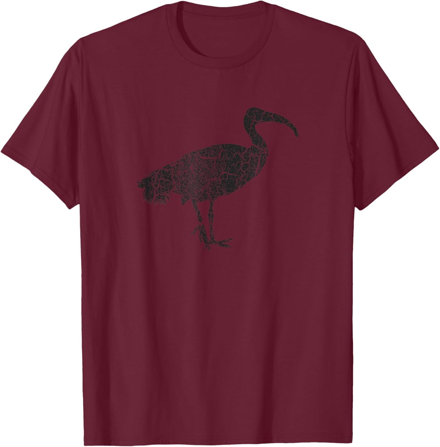 Ibis Distressed Print - Vintage Ibis T-Shirt - T-Shirt | Maroon