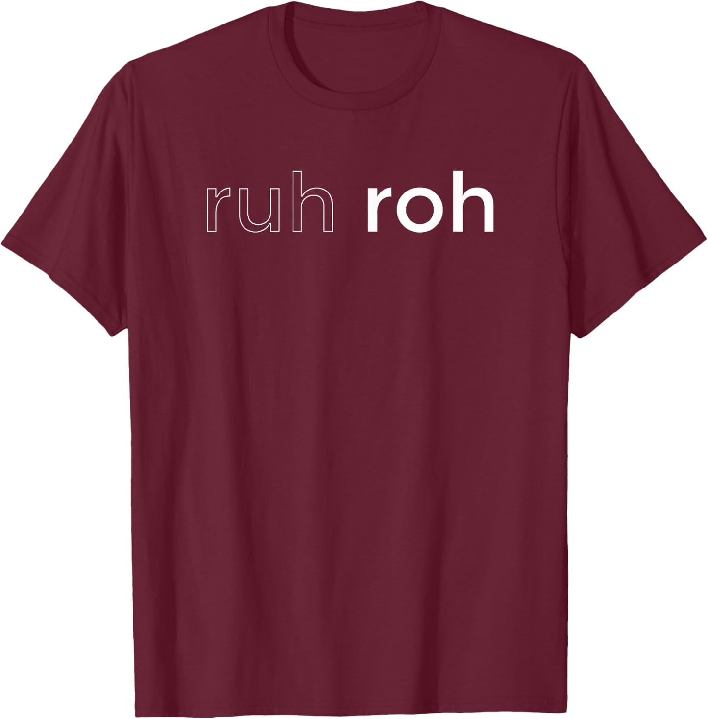 Ruh Roh T-Shirt - T-Shirt | Maroon