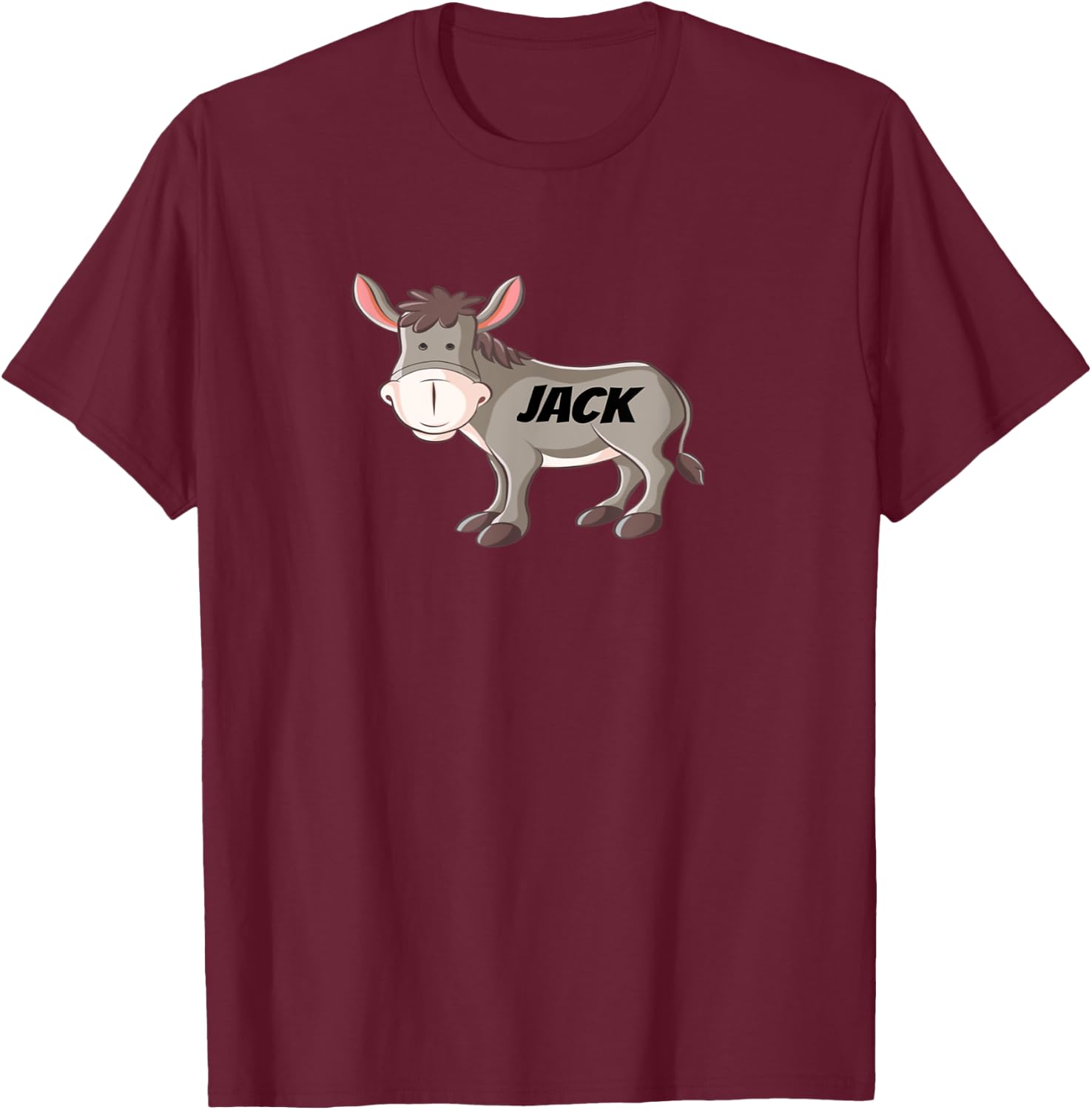 JACK ASS - Funny Sarcastic Donkey T-Shirt - T-Shirt | Maroon