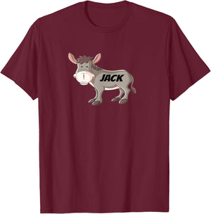JACK ASS - Funny Sarcastic Donkey T-Shirt - T-Shirt | Maroon