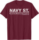 Navy Street MMA Mixed Martial Arts Official Fighting T-Shirt - T-Shirt | Maroon