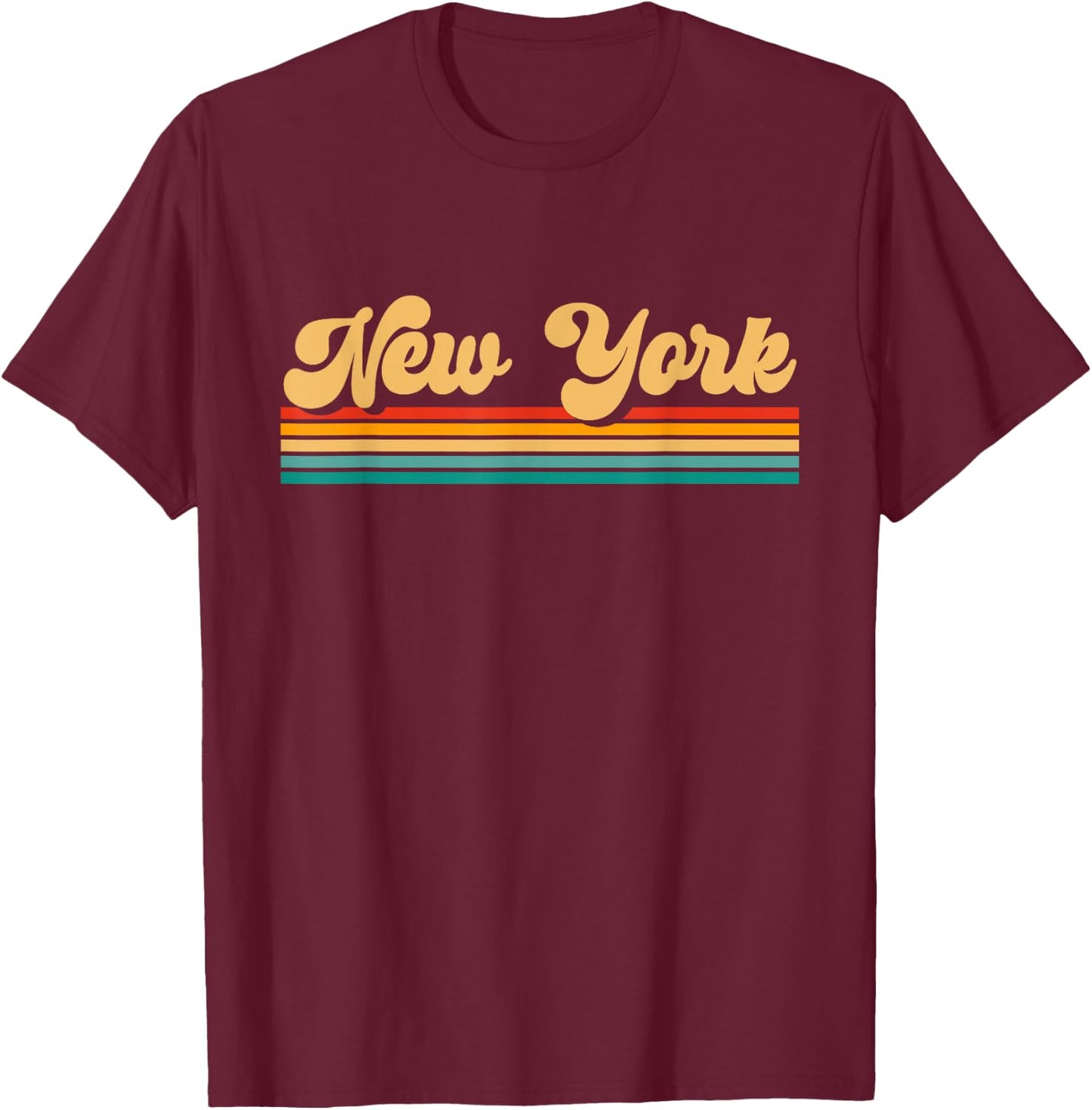 Retro New York T-Shirt - T-Shirt | Maroon