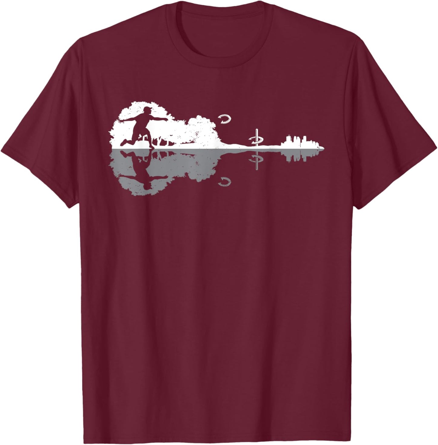 Horseshoe Pitching and Horseshoe Tossing T-Shirt - T-Shirt | Maroon