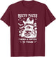 Hocus Pocus I Need To Focus Raccoon Halloween Witch Raccoon T-Shirt - T-Shirt | Maroon
