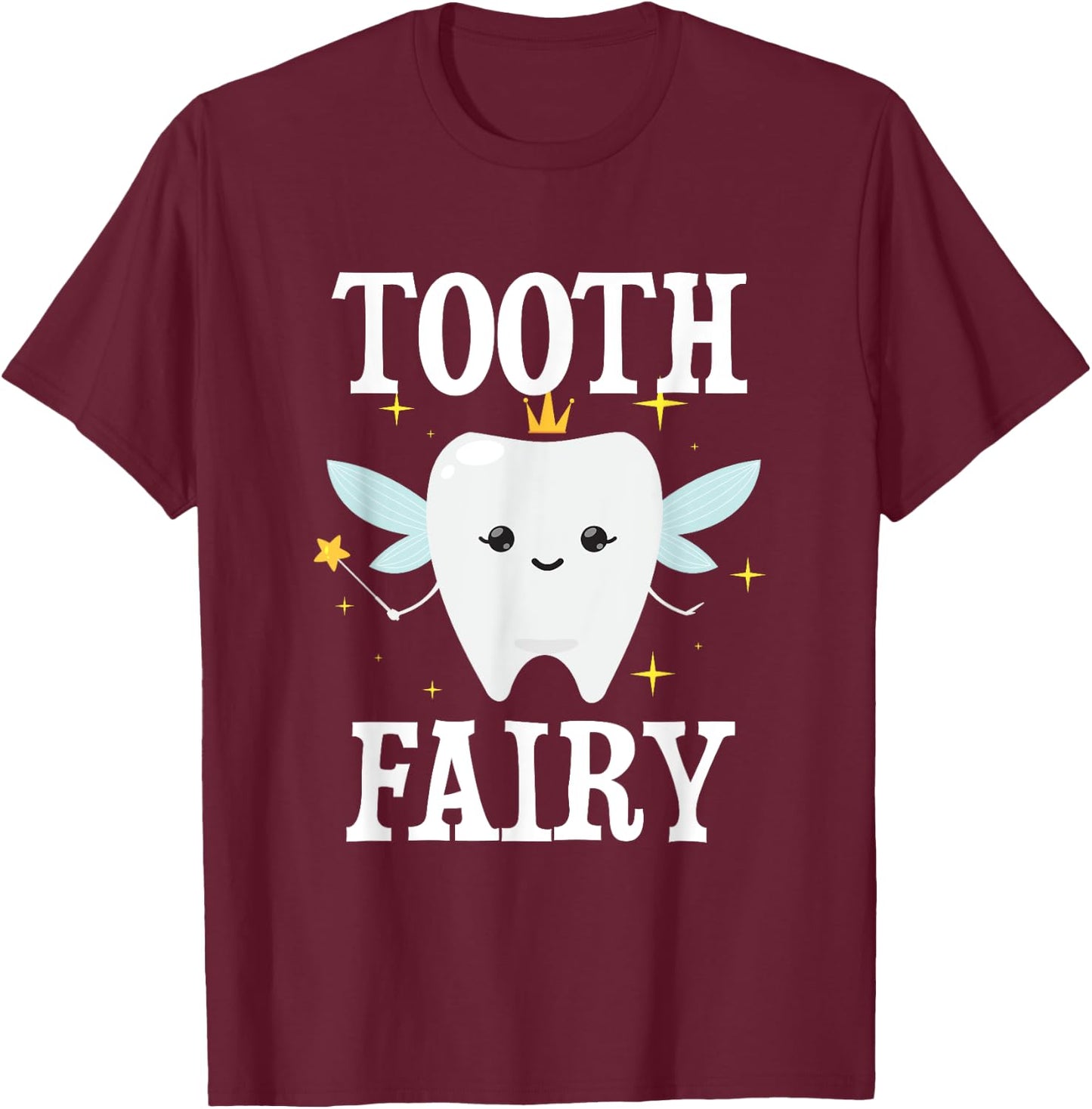 Tooth Fairy Halloween Costume For Adults And Kids T-Shirt - T-Shirt | Maroon