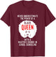 Black Queen Power School Counseling Masters Graduation T-Shirt - T-Shirt | Maroon
