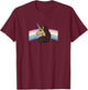 Afro Unicorn Divine Side View Rainbow Portrait T-Shirt - T-Shirt | Maroon