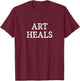 Art Heals - Vintage Style T-Shirt - T-Shirt | Maroon