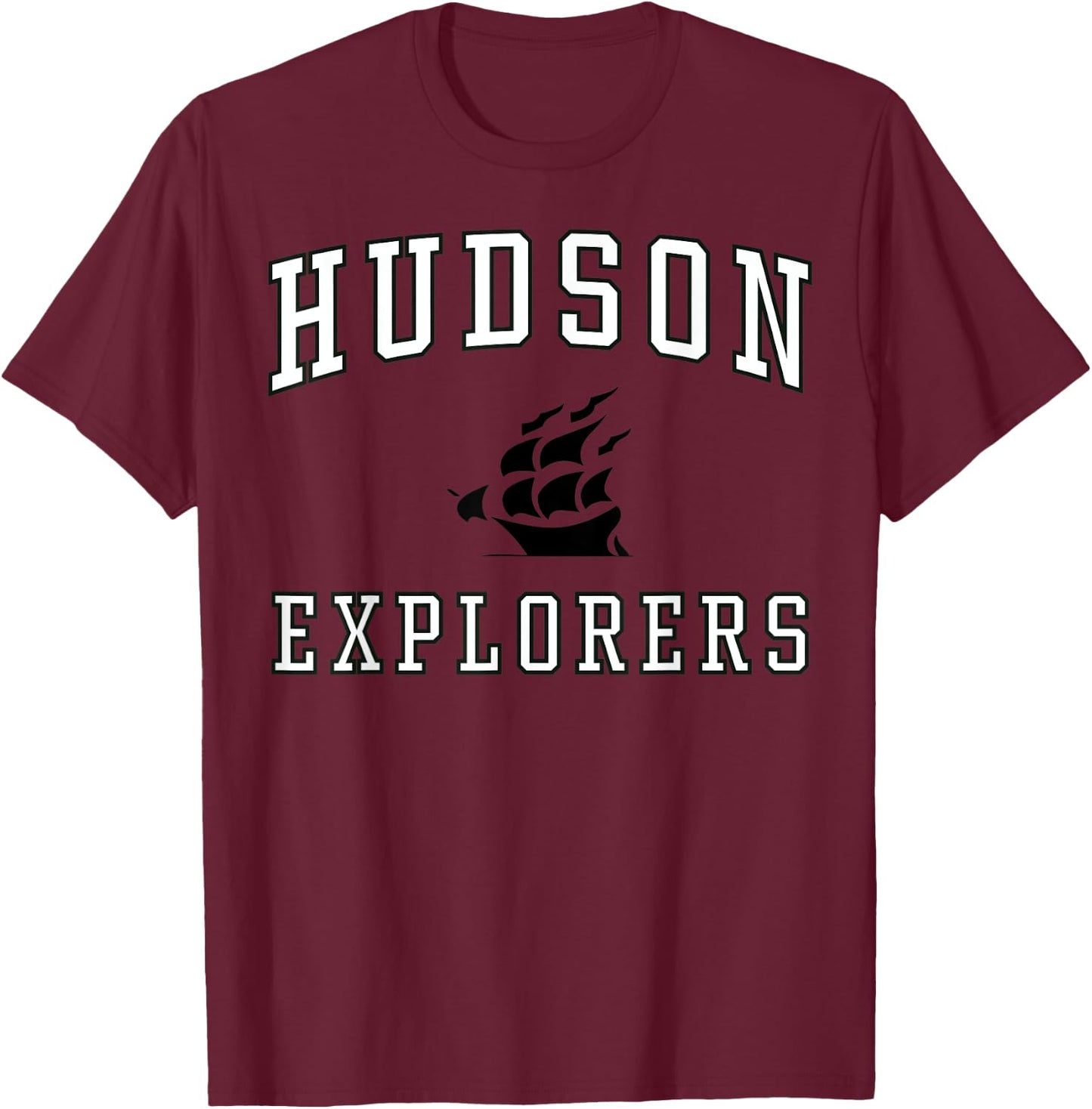 Hudson High School Explorers C1 T-Shirt - T-Shirt | Maroon
