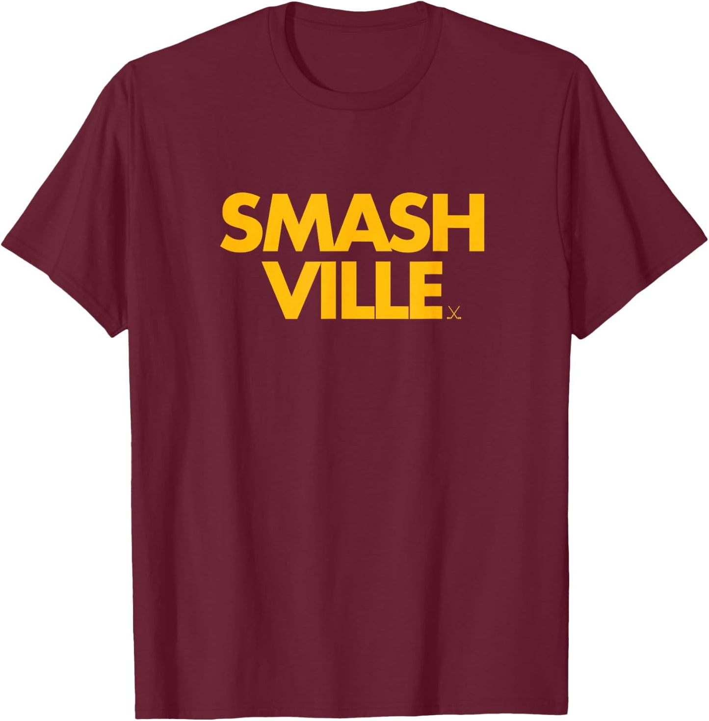 Smashville Gold Nashville Tennessee T-Shirt - T-Shirt | Maroon