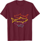 Vintage Sharks Retro Shark Graphic Men Women Graphic T-Shirt - T-Shirt | Maroon