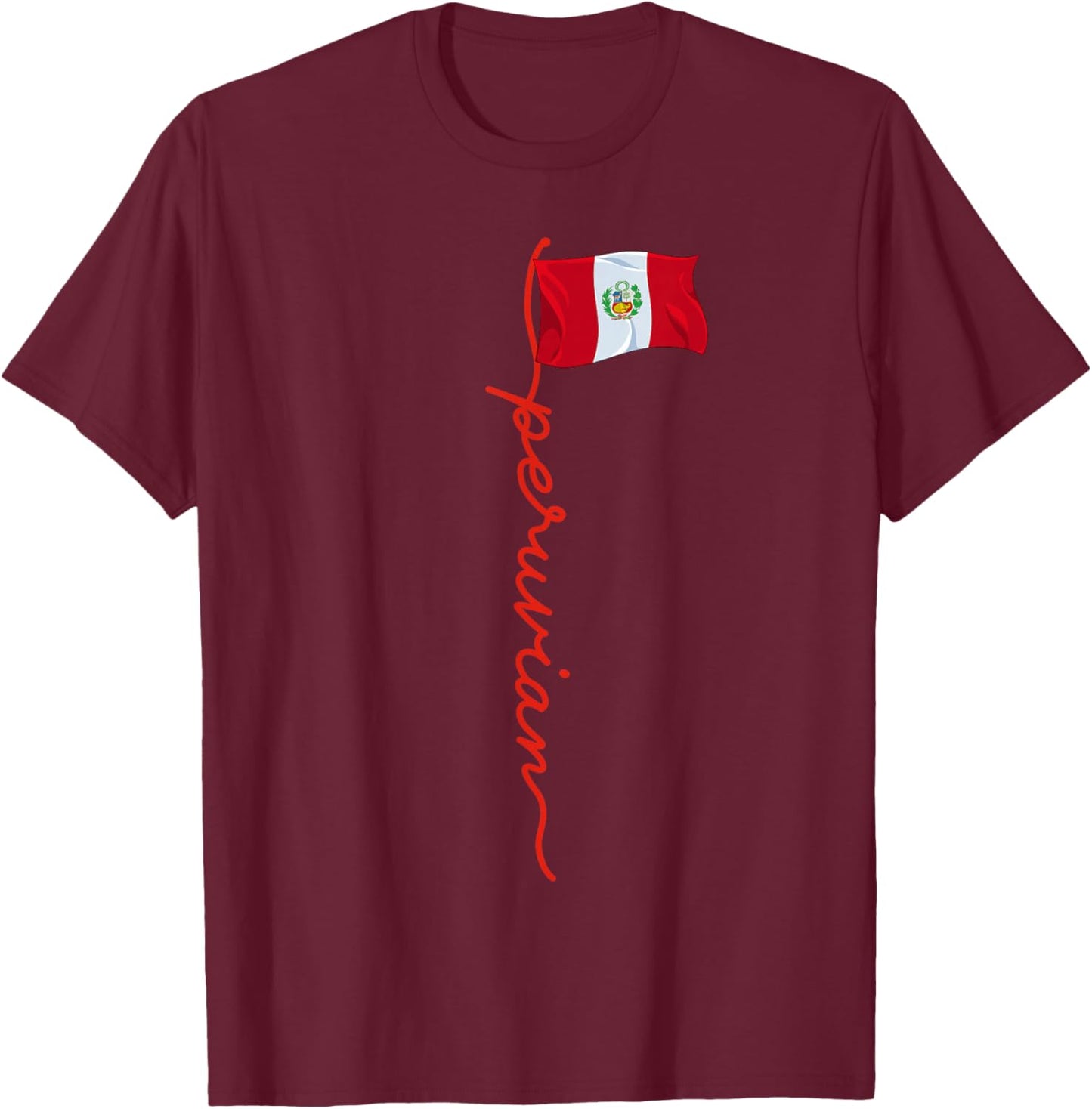 Peru Signature Peruvian T-Shirt - T-Shirt | Maroon