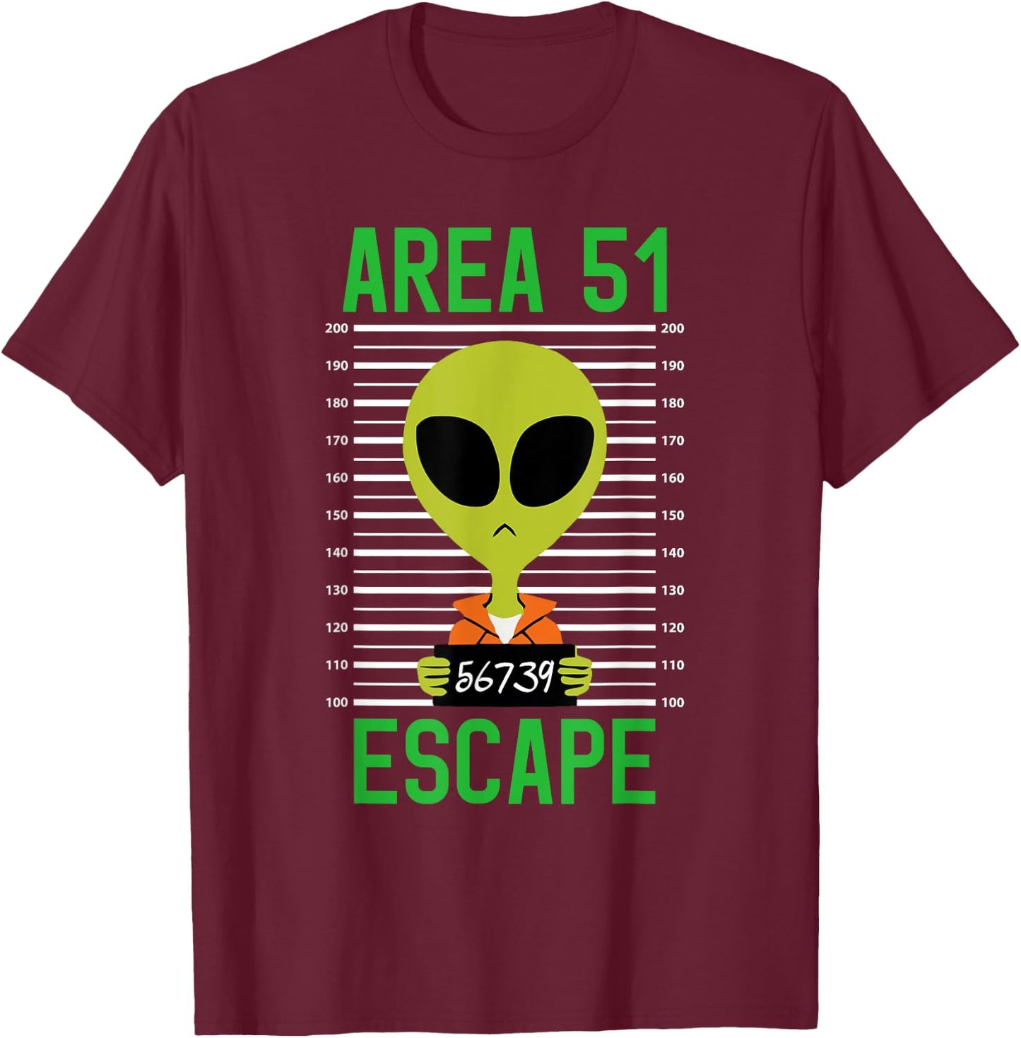 Storm Area 51 Funny Alien Escape Men Women UFO T-Shirt - T-Shirt | Maroon