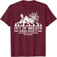 Out of breath hiking society T-Shirt - T-Shirt | Maroon