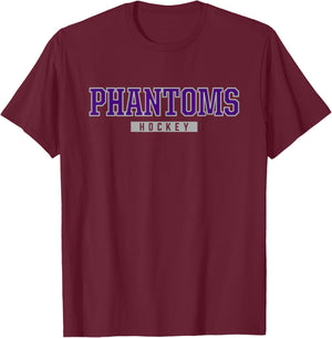 Cathedral Phantoms Hockey T-Shirt - T-Shirt | Maroon